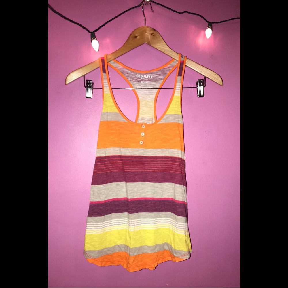 Striped Old Navy tank top boho